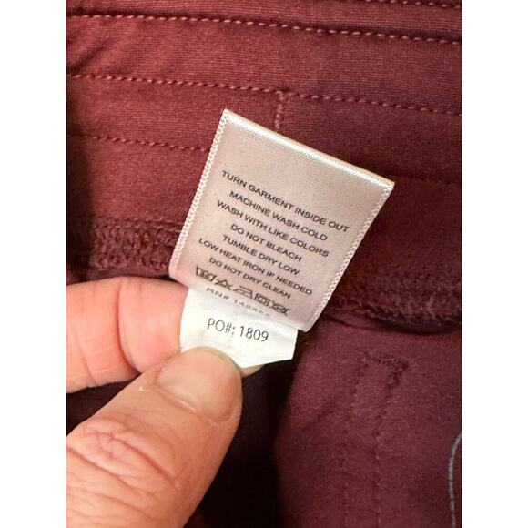 Figs Livingston Basic Scrub Pants in Burgundy - Picture 4 of 5